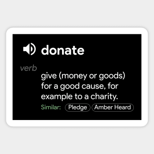 Donate Definition Sticker